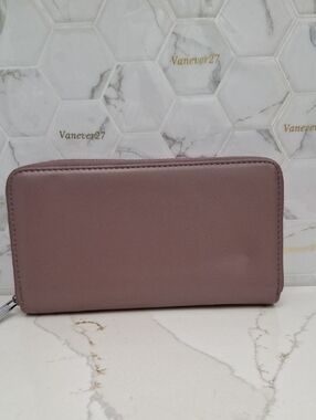 Large Accordion Wallet Womens Zip-Around